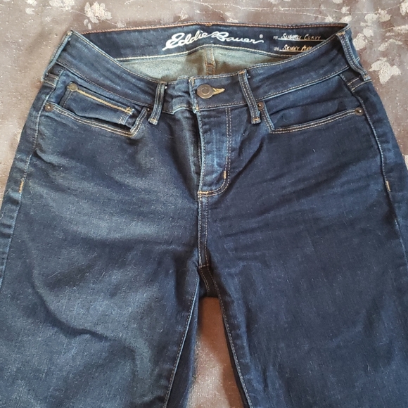 Eddie Bauer Dark Wash Skinny Jeans - Picture 3 of 4